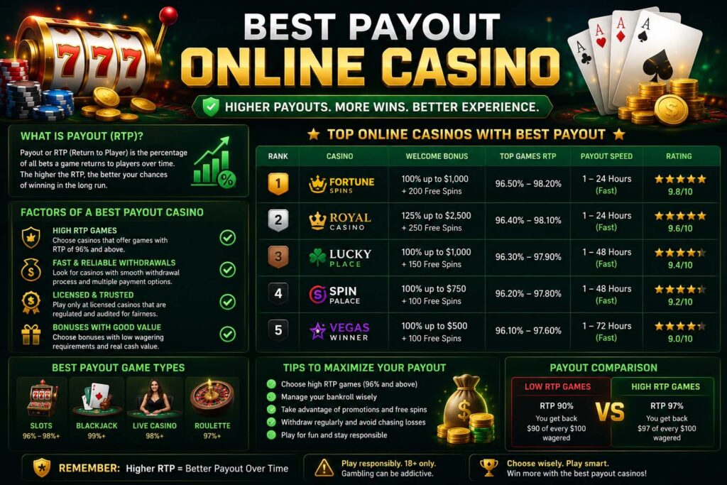 best payout online casino