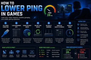 how to lower ping in games