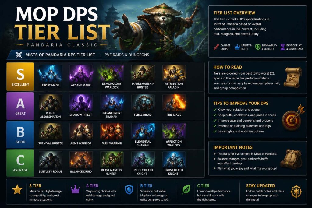 mop dps tier list