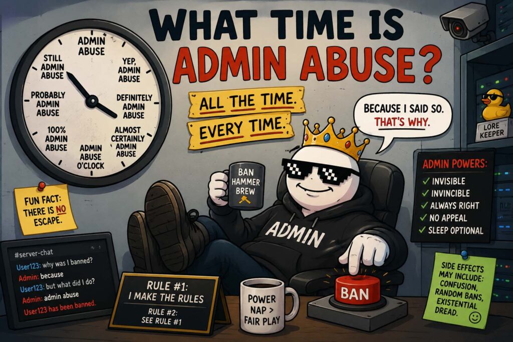 what time is admin abuse