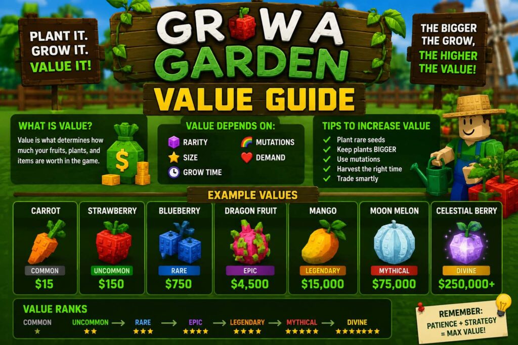 grow a garden value
