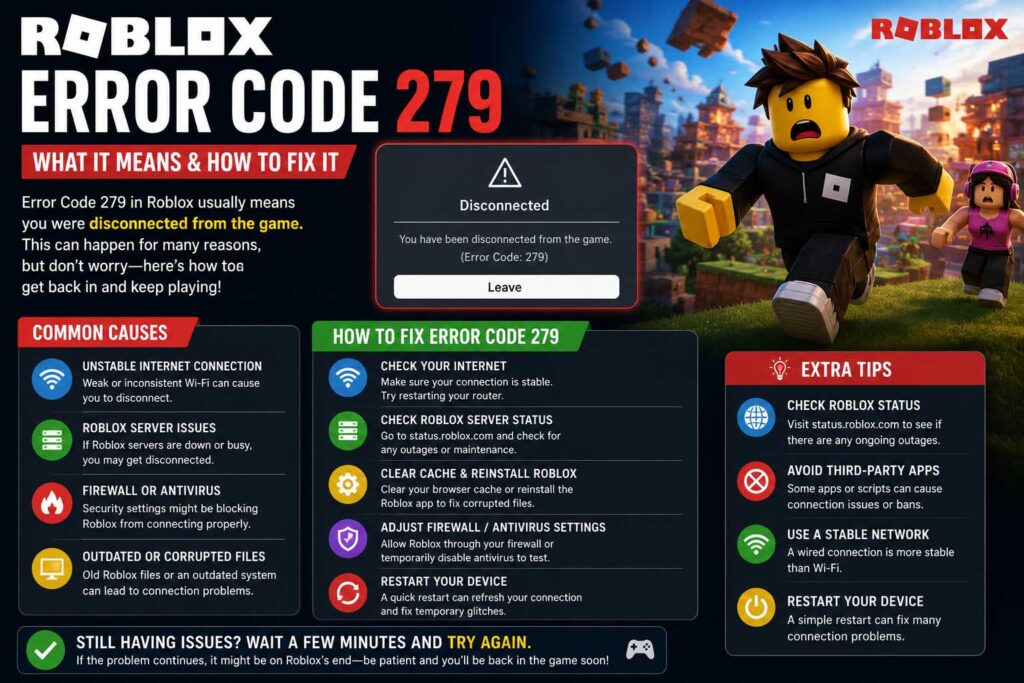 roblox error code 279