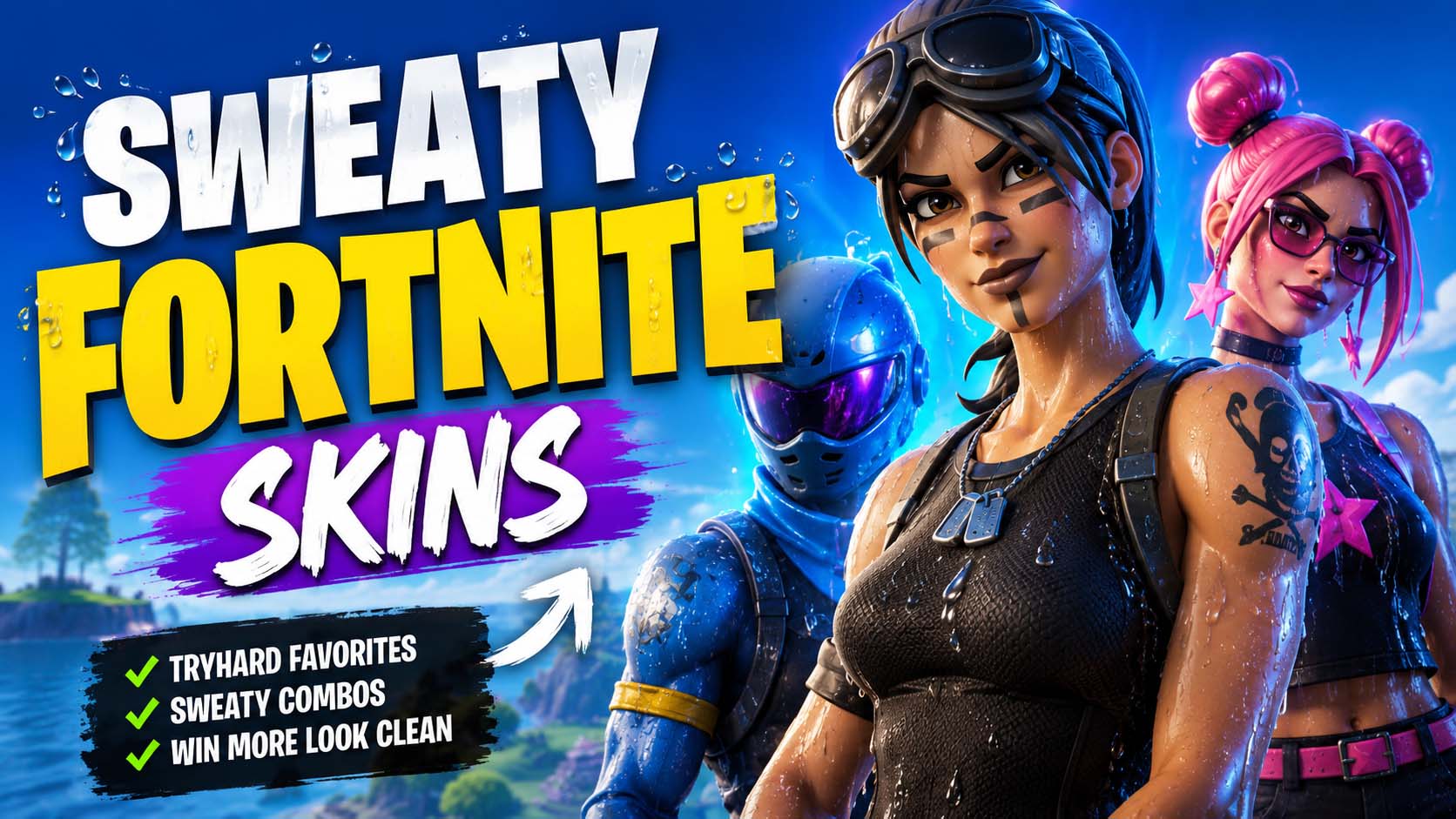 sweaty fortnite skins