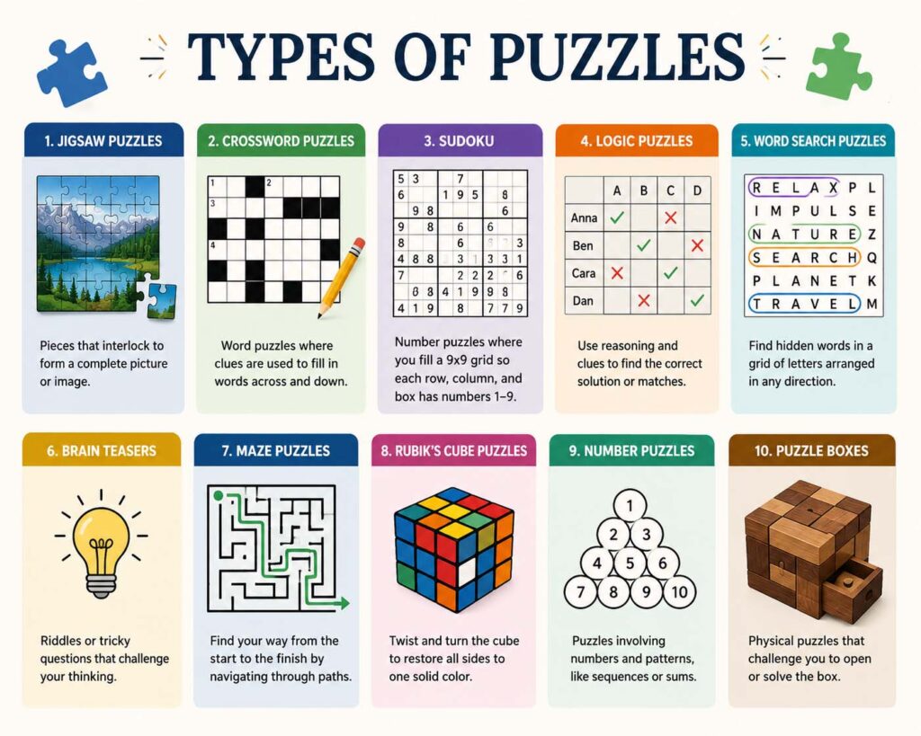 types of puzzles