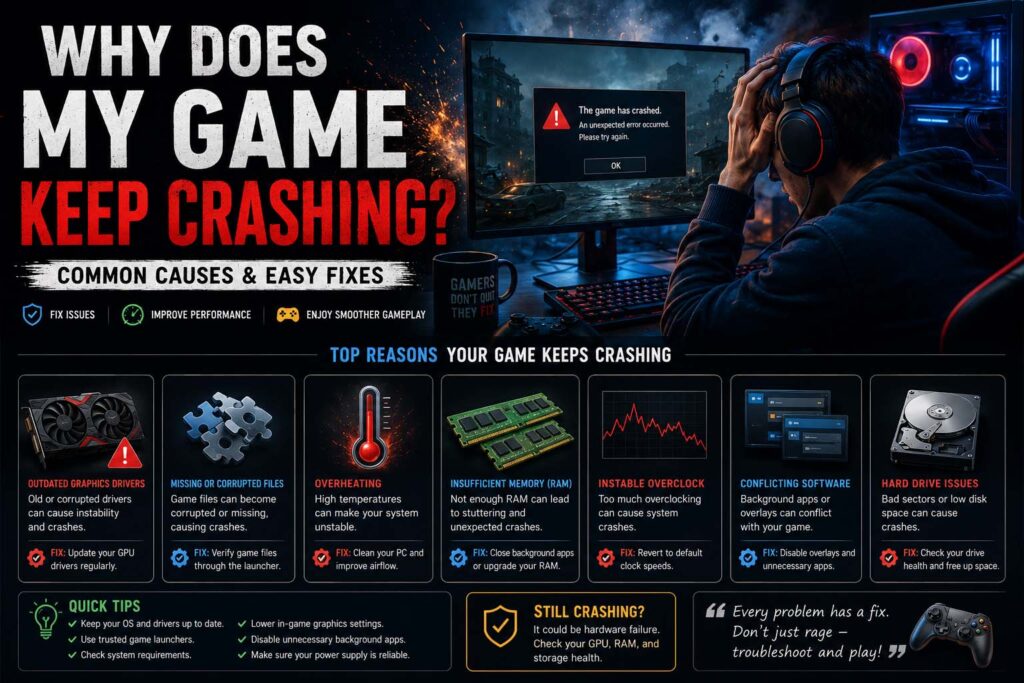 why does my game keep crashing