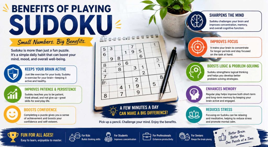 benefits of playing sudoku