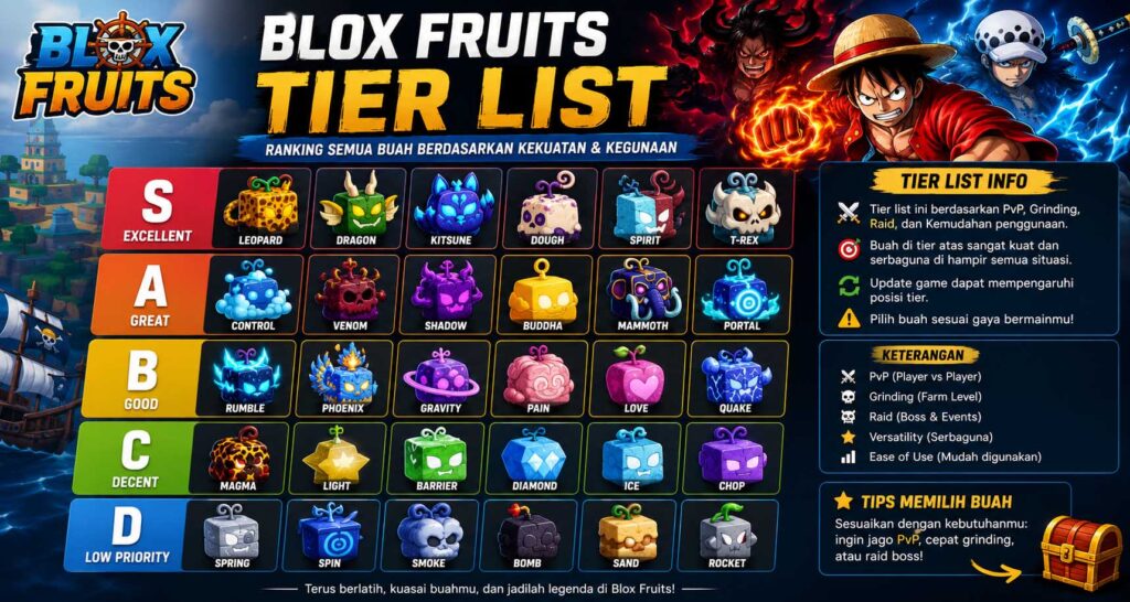 blox fruits tier list