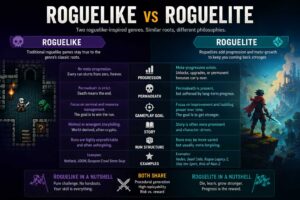 difference between roguelike and roguelite