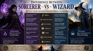 difference between sorcerer and wizard