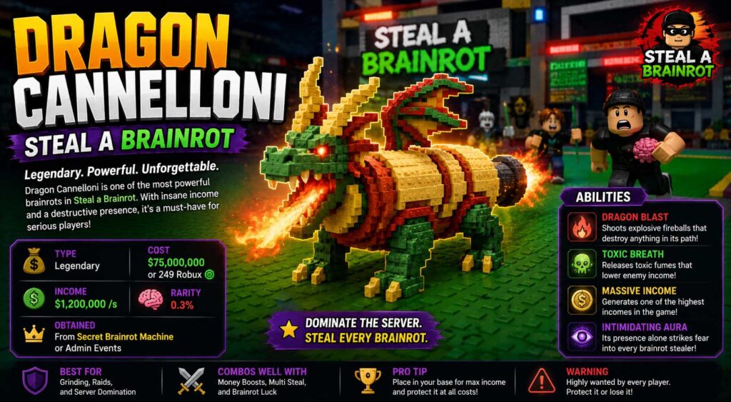 dragon cannelloni steal a brainrot