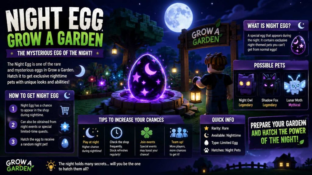 night egg grow a garden