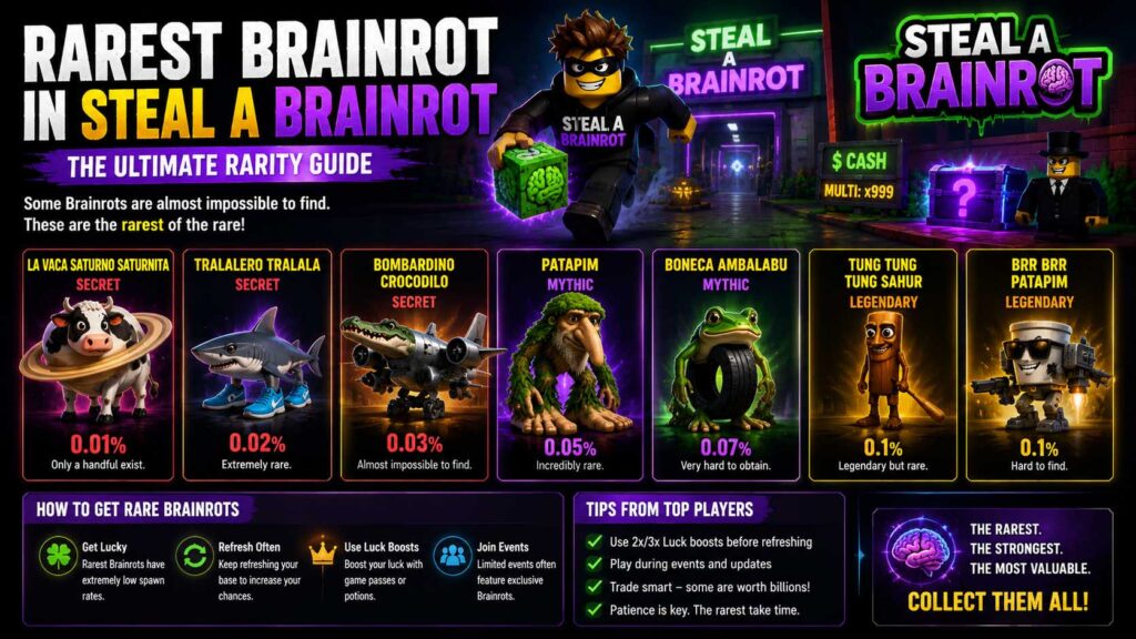rarest brainrot in steal a brainrot