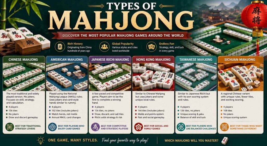types of mahjong