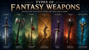 types of weapons fantasy