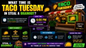 what time is taco tuesday in steal a brainrot